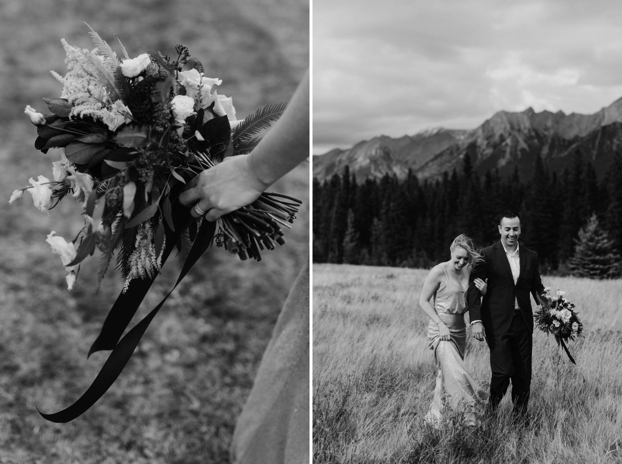 Quarry Lake wedding portrait location with gold sequenced gown