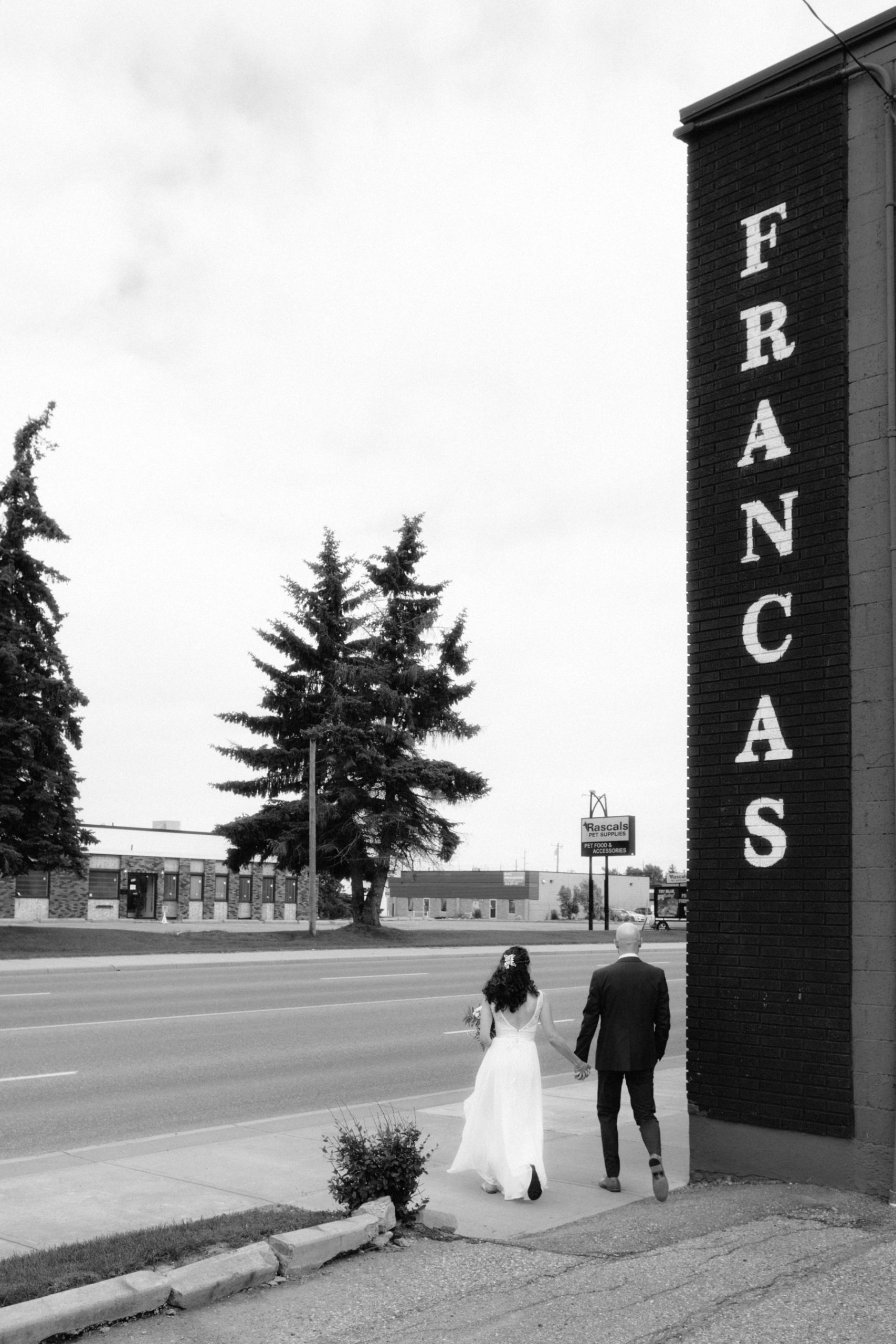 Wedding reception details at Francas in Calgary