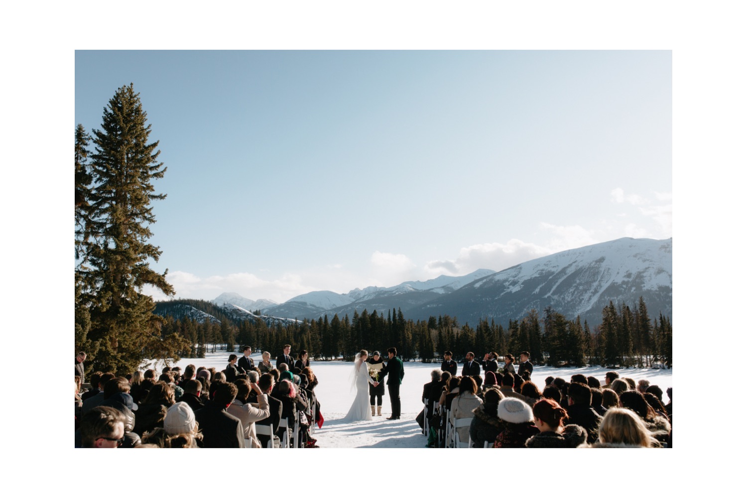 Whistler plateau ceremony location for an outdoor winter wedding